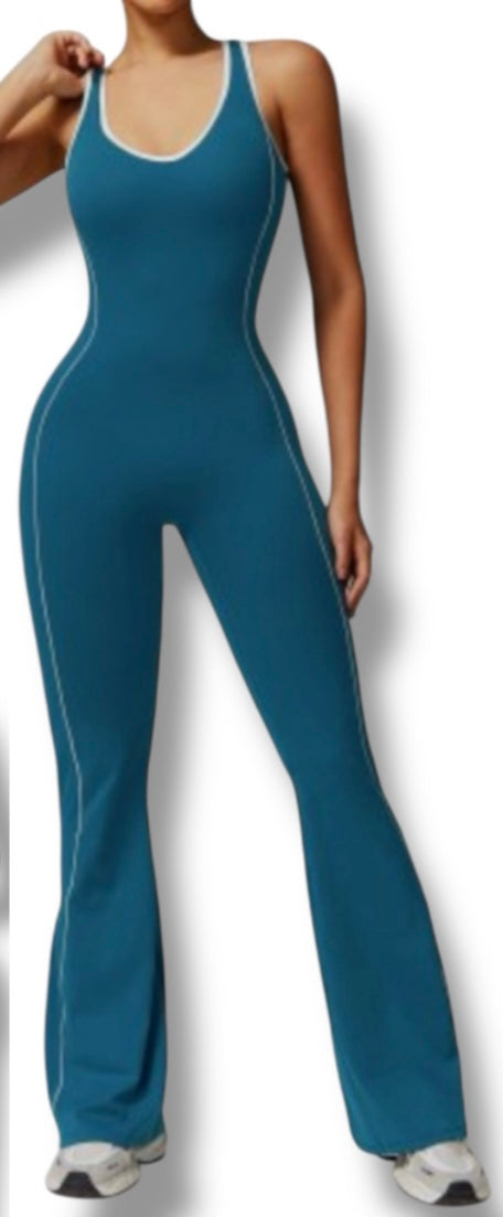 Jumpsuit Blue white lines