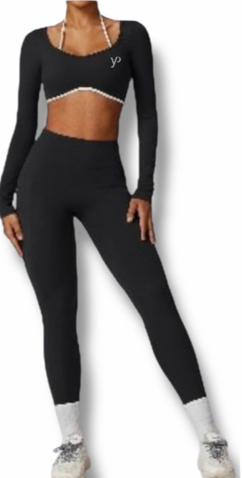 Set 2 pieces Long Sleeve black