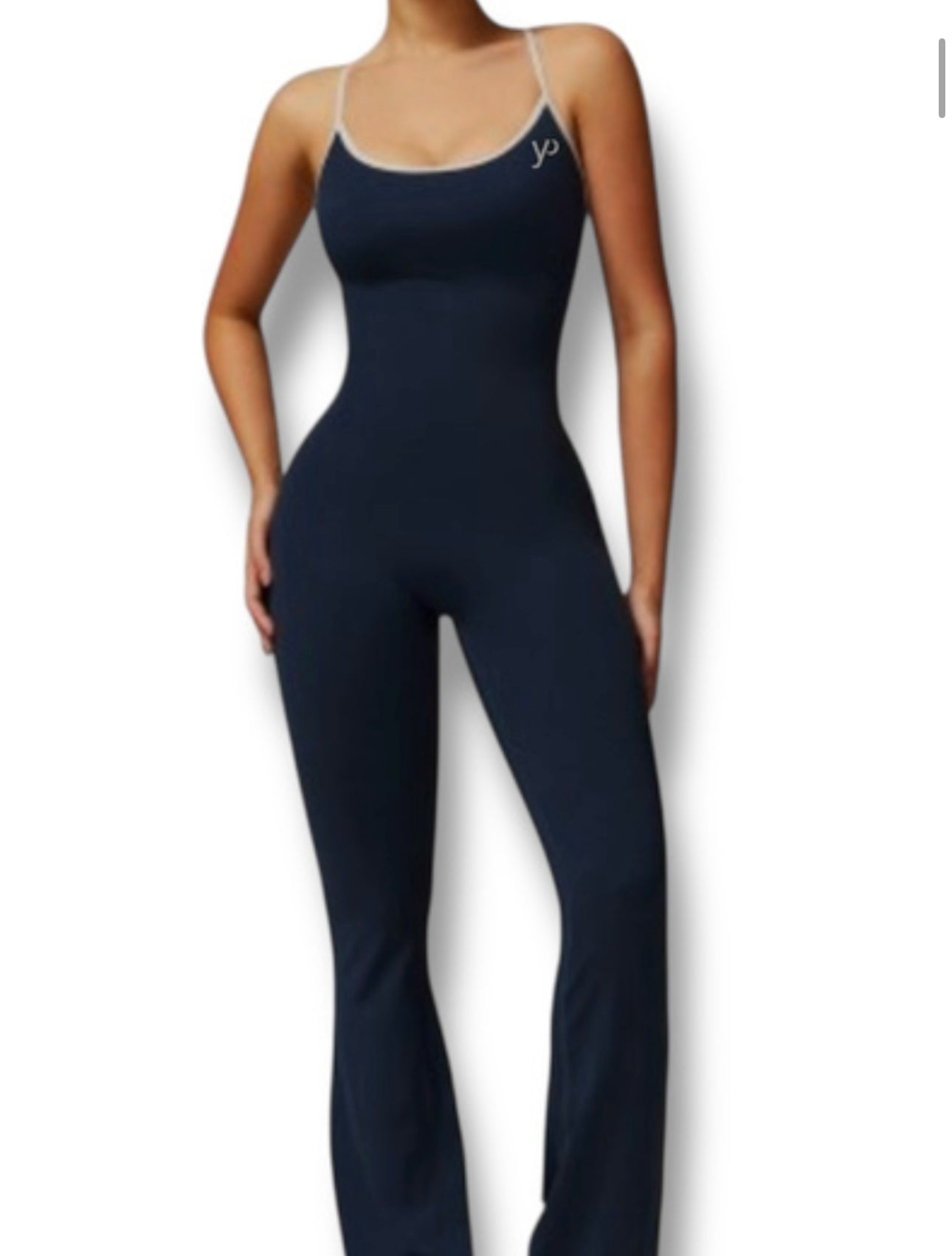 Jumpsuit espalda azul marino
