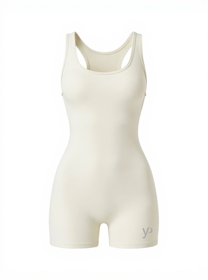 Jumpsuit short color hueso